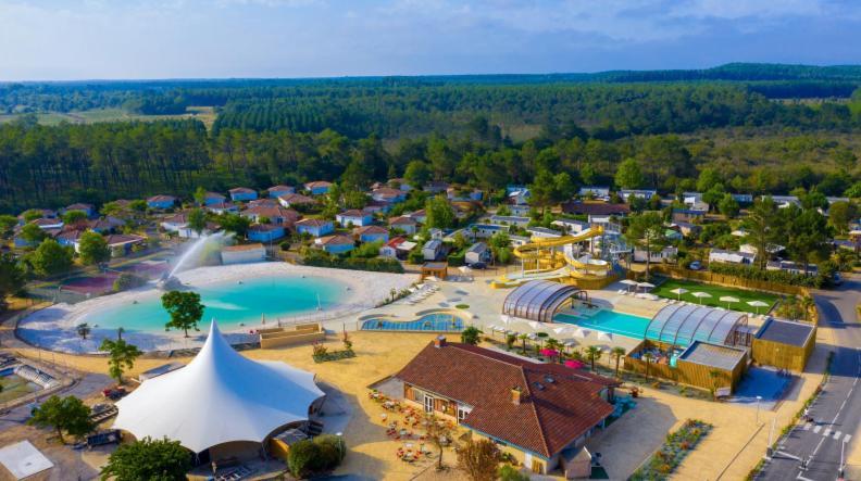 Chalet Camping Les Vignes Lit-et-Mixe Exterior photo