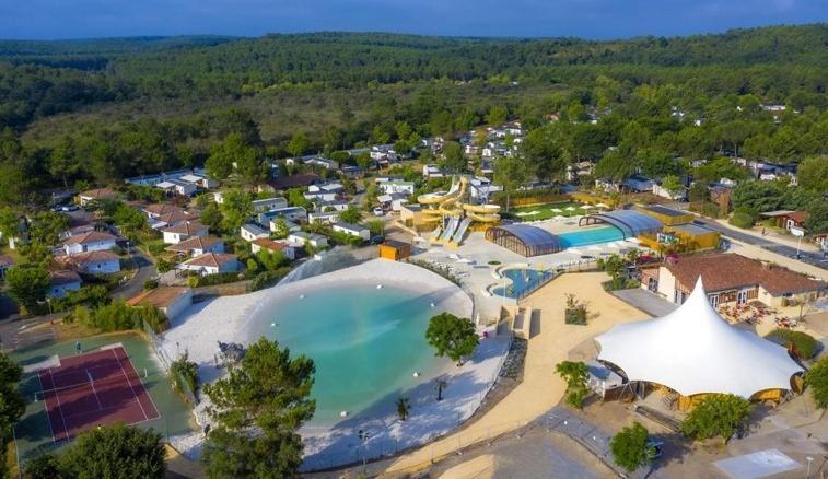Chalet Camping Les Vignes Lit-et-Mixe Exterior photo