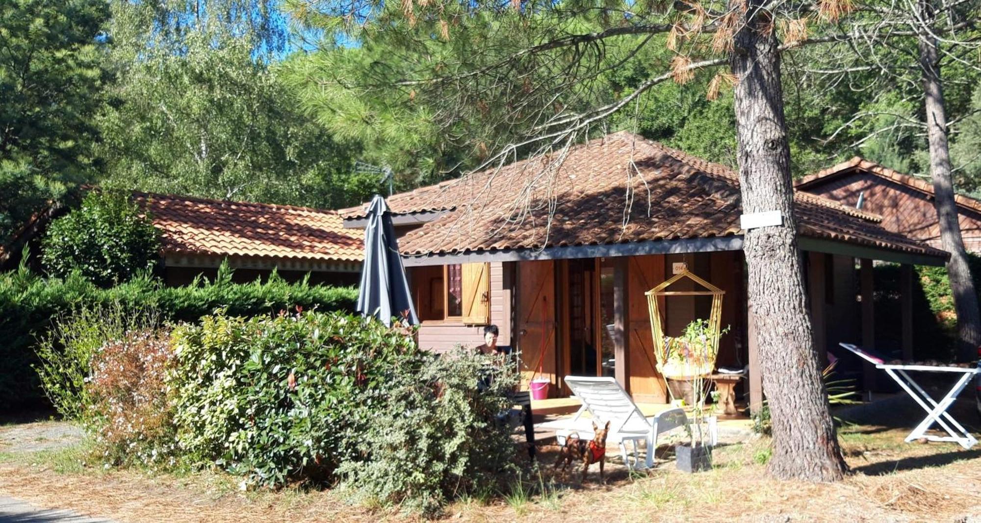 Chalet Camping Les Vignes Lit-et-Mixe Exterior photo