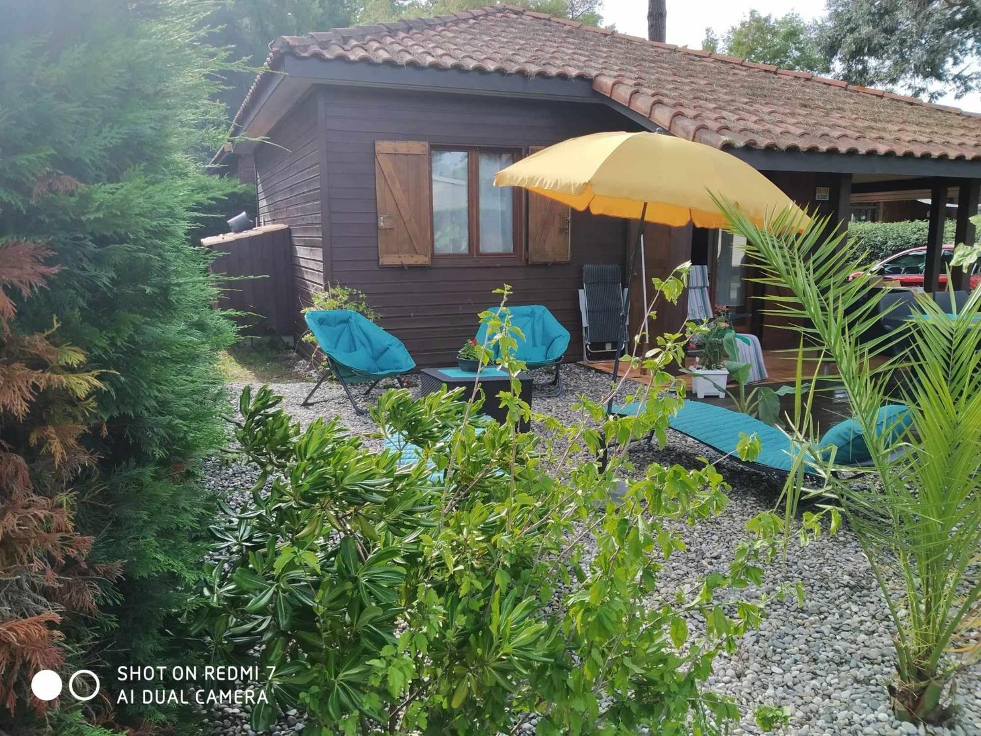 Chalet Camping Les Vignes Lit-et-Mixe Exterior photo