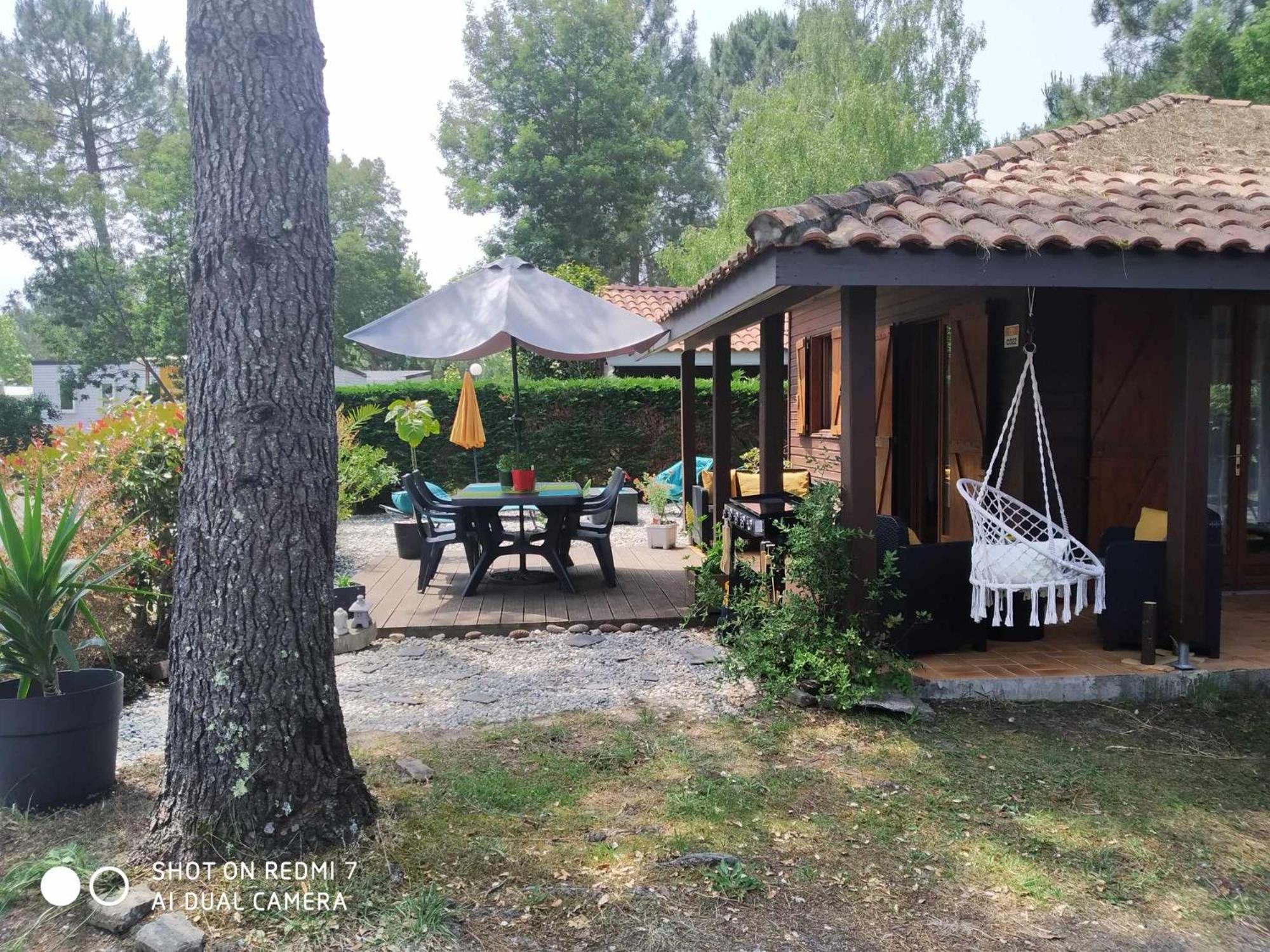 Chalet Camping Les Vignes Lit-et-Mixe Exterior photo