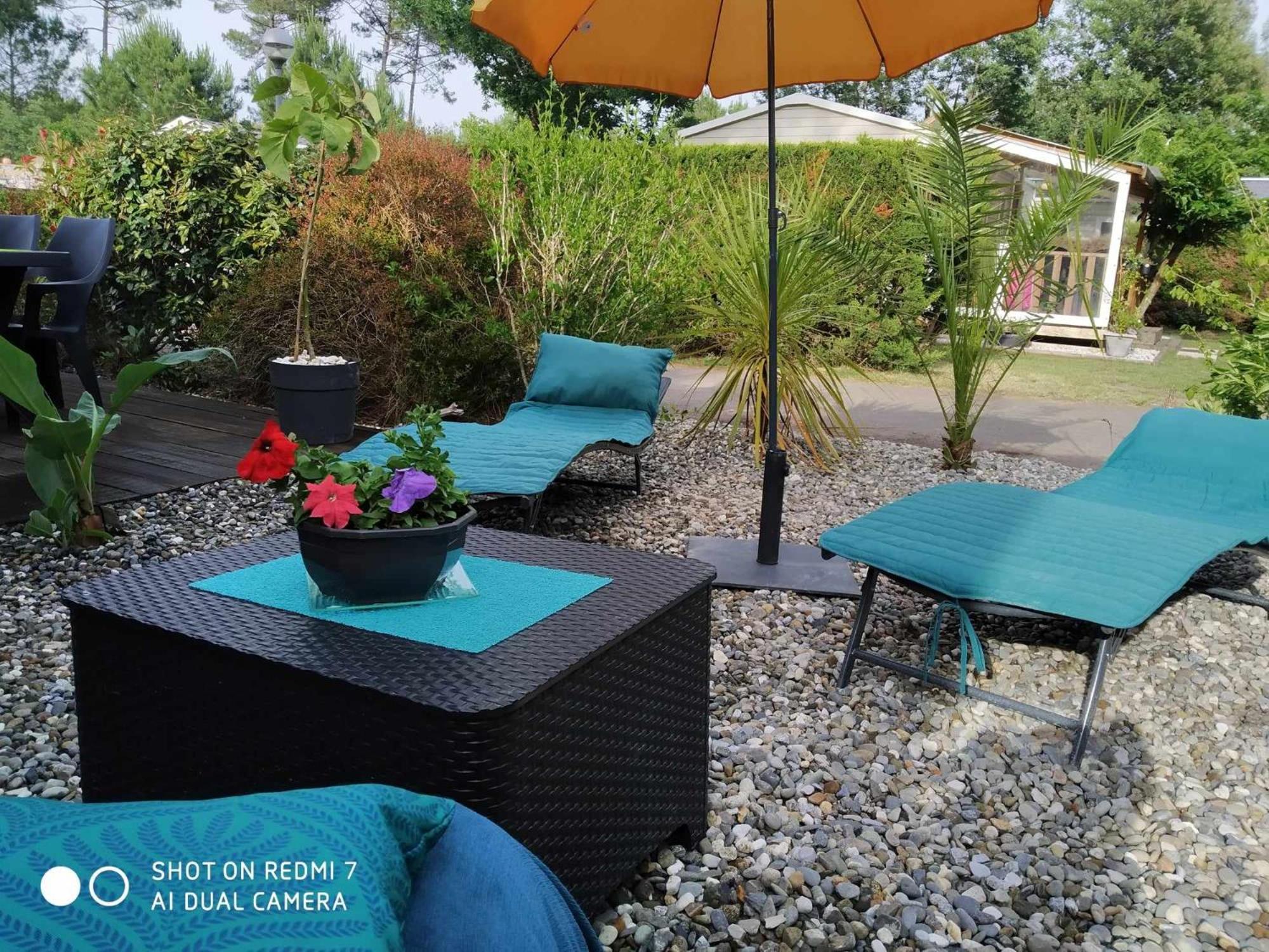 Chalet Camping Les Vignes Lit-et-Mixe Exterior photo