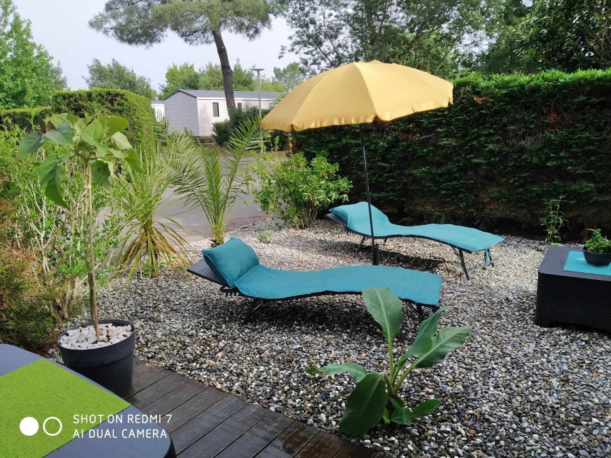 Chalet Camping Les Vignes Lit-et-Mixe Exterior photo